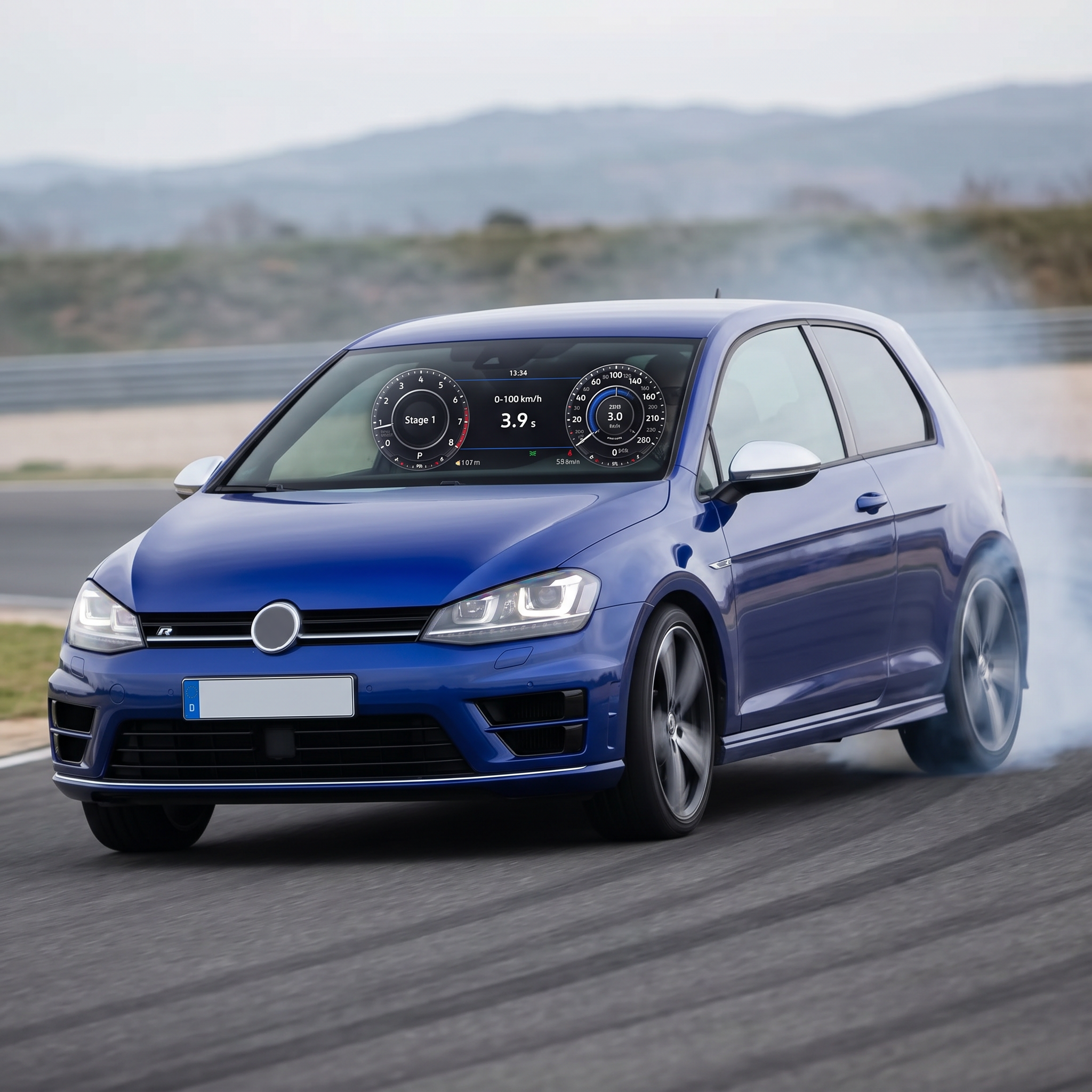 Volkswagen Golf R antes de revisar modificaciones del escape