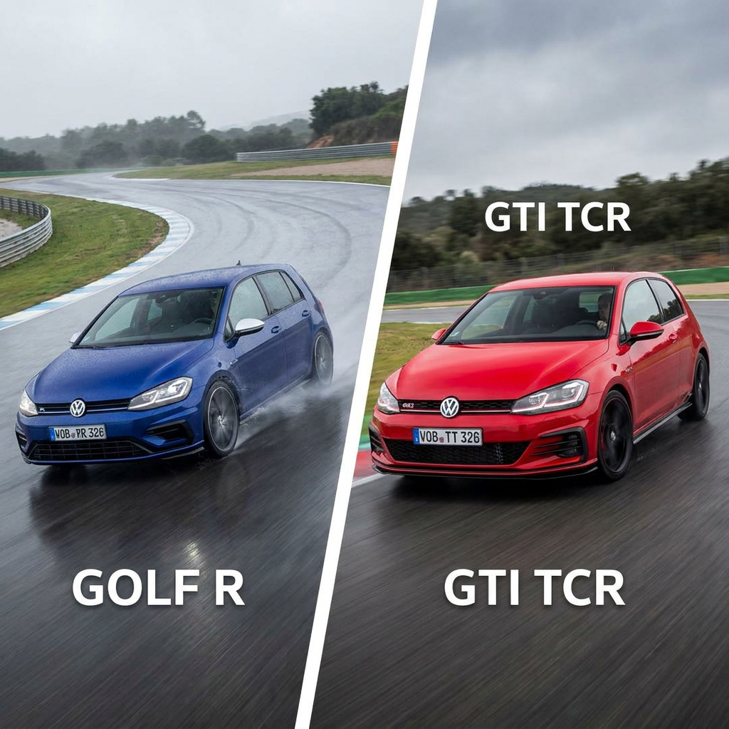 Golf 7 R vs GTI TCR: diferencias reales al conducir
