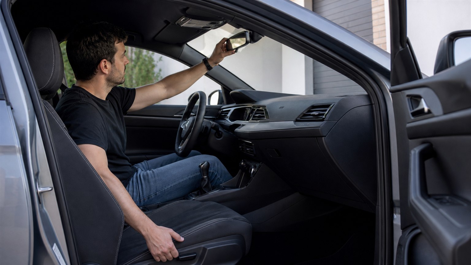 Cómo ajustar la posición de conducción en un Golf R: asiento, volante y retrovisores
